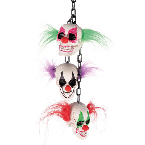 Kette mit Clownsköpfen 50 cm