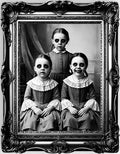 Halloween Aufkleber "3 Schwestern Vintage 58x45 cm Halloween Fiestas Guirca