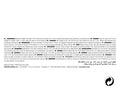 The back side of a halloween aufkleber nonne vintage 58x45 cm label with multilingual safety and manufacturing info