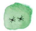 Halloween Spinnennetz farbig inkl. 2 Spinnen 60 g Halloween Fiestas Guirca Grün