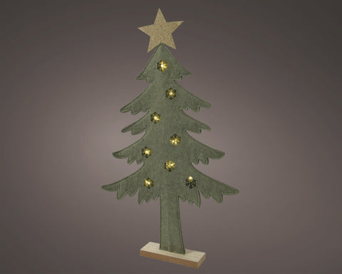Weihnachtsdekobaum aus Filz grün 32x5x58cm