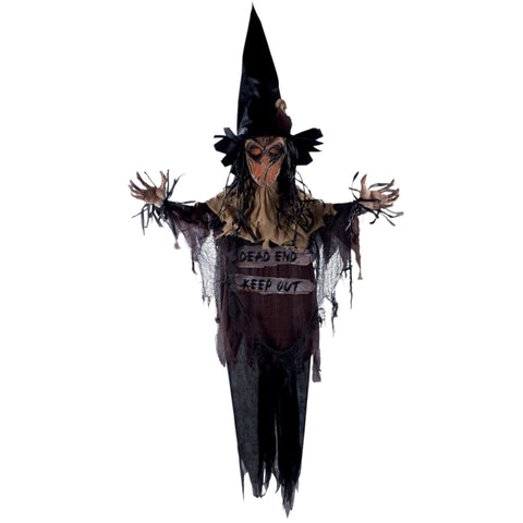 Vogelscheuche Licht & Sound hängend 180 cm Halloween Ptit Clown