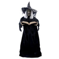 Animierte Hexe mit Buch 190 cm Halloween Ptit Clown
