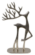 Alu-Rentier a. Fuß silber 15x7x25.5cm