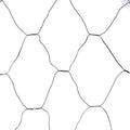 Netzwebeleuchtung schwarz 240l 200x200cm aus schwarzem drahtgeflecht mit sechseckigem muster