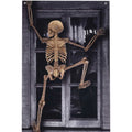 Vorhang "kletterndes Skelett" 120x80 cm Halloween Ptit Clown