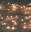 B.o.t. led cascade silberdraht kupferfarbene led lichterkette mit warm leuchtenden glühbirnen in fließendem muster