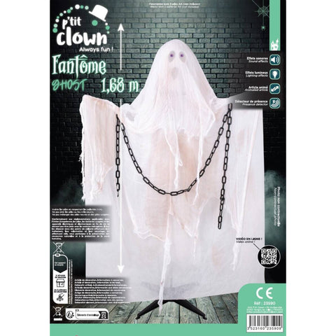 Animierter Geist 168cm Halloween Ptit Clown