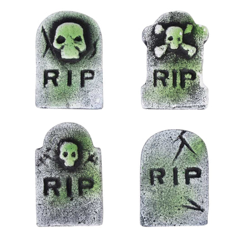 Mini Grabsteine 4er Set Halloween Ptit Clown