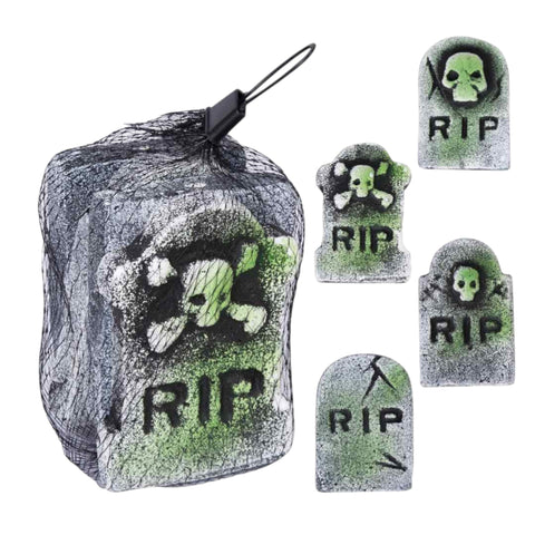 Mini Grabsteine 4er Set Halloween Ptit Clown