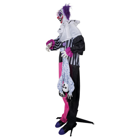 Clown mit Mädchen 170 cm Halloween Ptit Clown