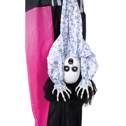 Clown mit Mädchen 170 cm Halloween Ptit Clown