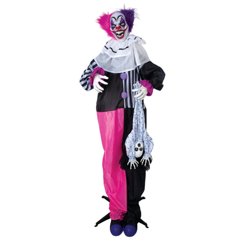 Clown mit Mädchen 170 cm Halloween Ptit Clown