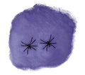 Halloween Spinnennetz farbig inkl. 2 Spinnen 60 g Halloween Fiestas Guirca Lila