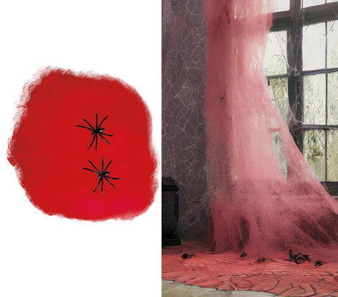 Spinnenweben rot 60 g