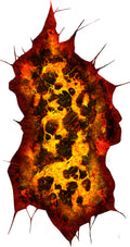 Halloween Bodenaufkleber "Lava" 30x90 cm Halloween Fiestas Guirca