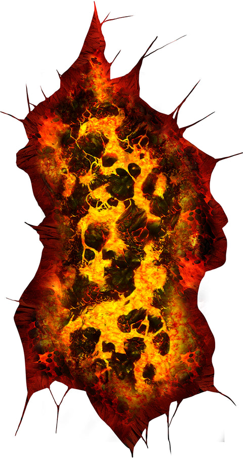 Halloween Bodenaufkleber "Lava" 30x90 cm Halloween Fiestas Guirca