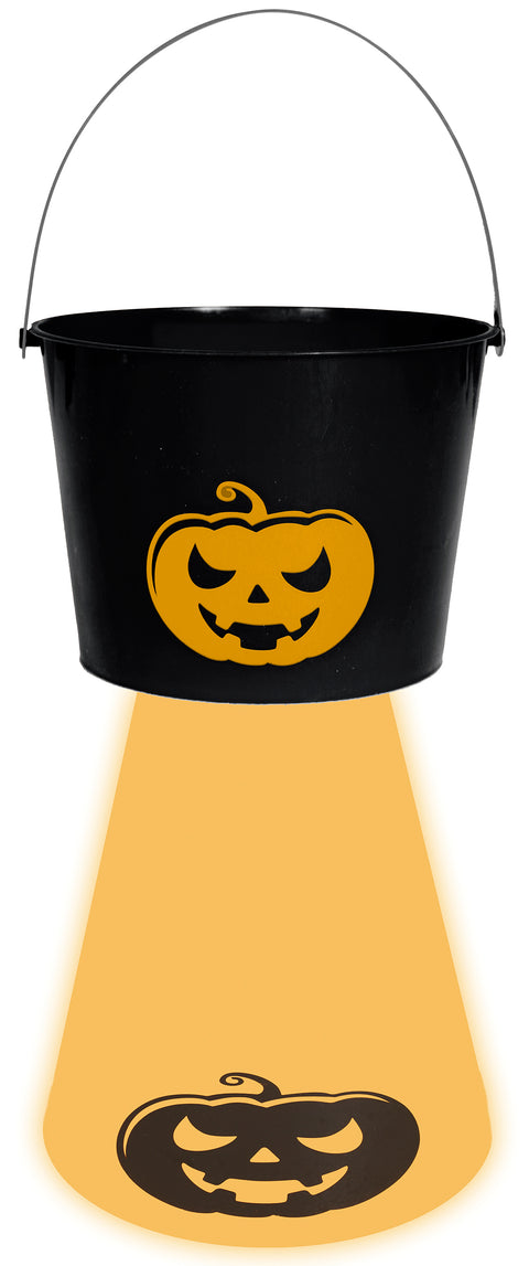 Halloween LED-Eimer 15x20 cm Halloween Fiestas Guirca