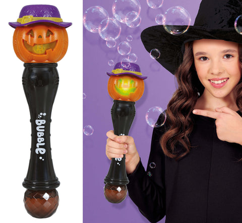 Halloween Kürbis-Zauberstab Seifenblasen Licht & Sound 32 cm Halloween Fiestas Guirca