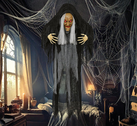 Halloween buckelige Hexe Licht & Sound 120 cm Halloween Fiestas Guirca