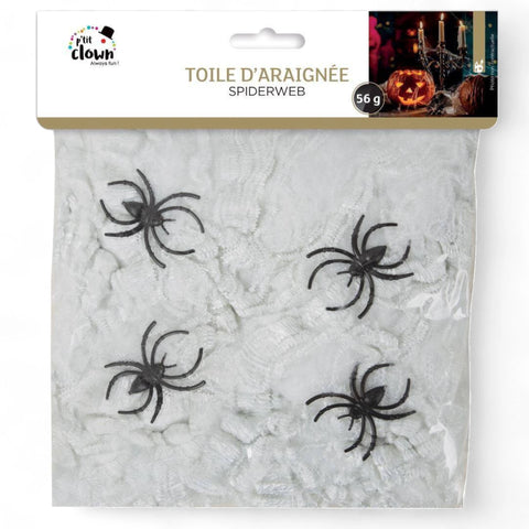 Spinnenweben 56 g Halloween Ptit Clown