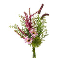 Wildblütenbund 30cm mit lebhaften künstlichen blumen in pink, tiefem magenta und fluffigen weißen akzenten