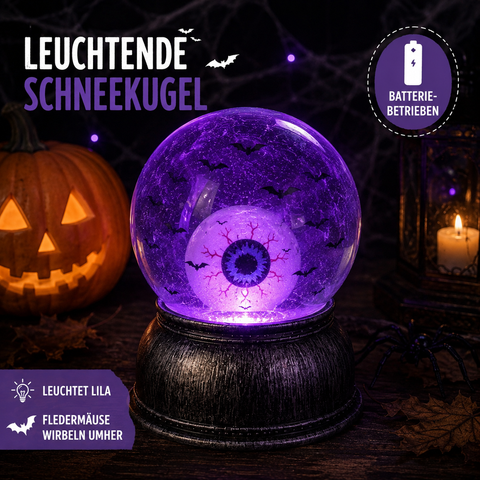 Gruselige LED-Schneekugel