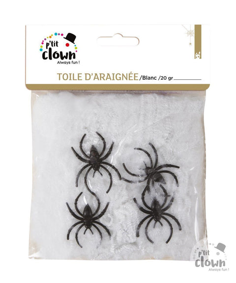 Spinnenweben 20 g Partydekoration Ptit Clown