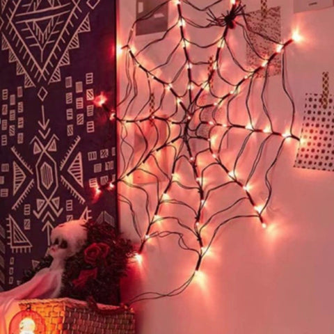 Outdoor LED-Spinnennetz D: 1 m Halloween Chaks