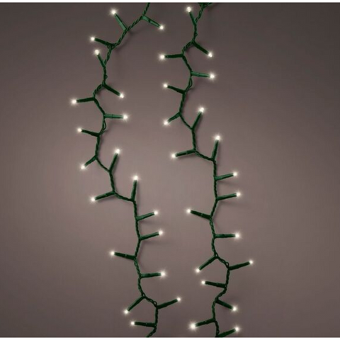 350LED-Kette Compact Twinkle ww/gr 7,5m