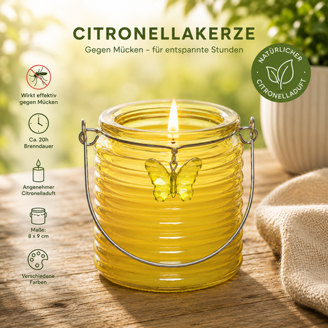 Kerze „Citronella“ / Anti-Mücken