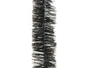 Schwarze lametta girlande mit glänzender strukturierte pet oberfläche und glänzendem finish