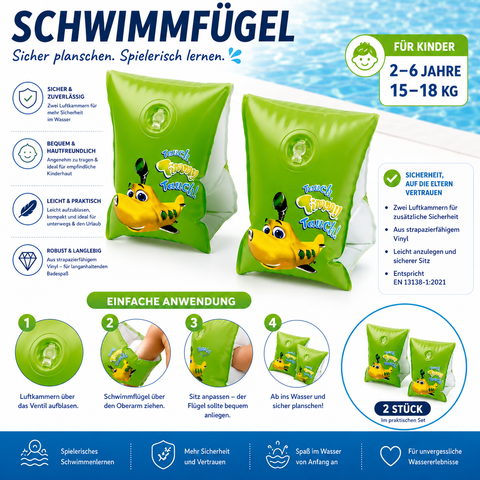 Beco Schwimmflügel 2 er Größe 0 / 2- 6 Jahre 15-18kg – Lifestyle Home & Garden