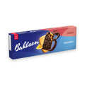 Bahlsen messino 125g schokoladenbeschichtete keksdose in blau roter glänzender verpackung