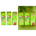Helle grüne papptasche für weinflaschen mit dem grinch im weihnachtsmütze und rotem bandgriff flaschentasche ich hasse menschen 12x36x8 cm