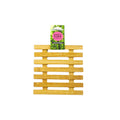 Bambus topfuntersetzer 17cm mit natürlichem bambus slat, lichtgoldenem ton und gewebtem design