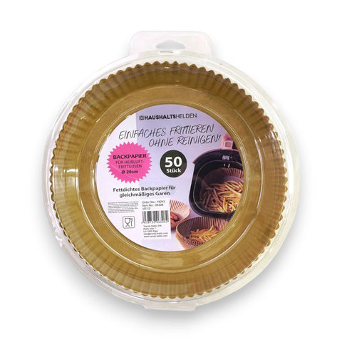 Heißluftfritteusen Backpapier 50er rund