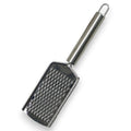 Stainless steel rechteckige flachreibe 24x6 cm mit polierter oberfläche und schlaufenhenkel