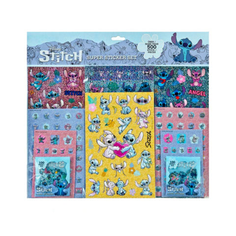 Disney Stitch Sticker-Set 500er Haushalt Textiltrade