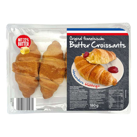 Butter Croissants zum Aufbacken 180g
