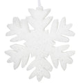 Schneeflocke weiß silber 58x4cm