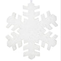 Schneeflocke weiß silber 38x4cm