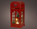 LED Szene Telefonzelle warmweiße LED 10.5x13x28cm
