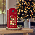 LED Szene Telefonzelle warmweiße LED 10.5x13x28cm
