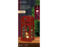 LED Szene Telefonzelle warmweiße LED 10.5x13x28cm