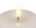 LED Echtwachskerze Flacker-Effekt weiß warmweiße LED 7.5x6cm