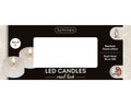 LED Echtwachskerze Flacker-Effekt weiß warmweiße LED 7.5x6cm