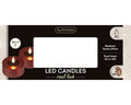 LED Echtwachskerze Flacker-Effekt ochsenblut warmweiße LED 7.5x6cm