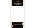 LED Echtwachskerze Flacker-Effekt grün warmweiße LED 7.5x13.5cm