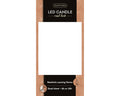 LED Echtwachskerze Flacker-Effekt weiß warmweiße LED 7.5x13.5cm